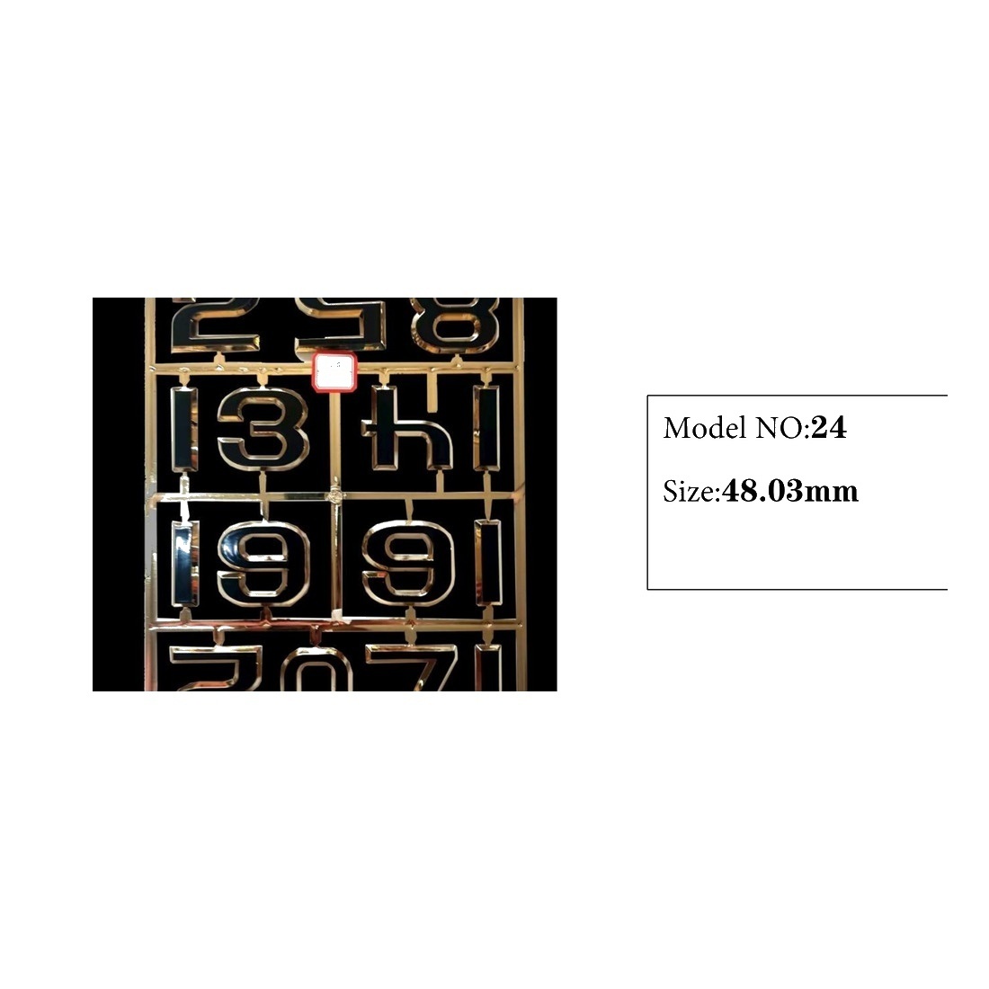 Clock Number Set Model 24 catalog image