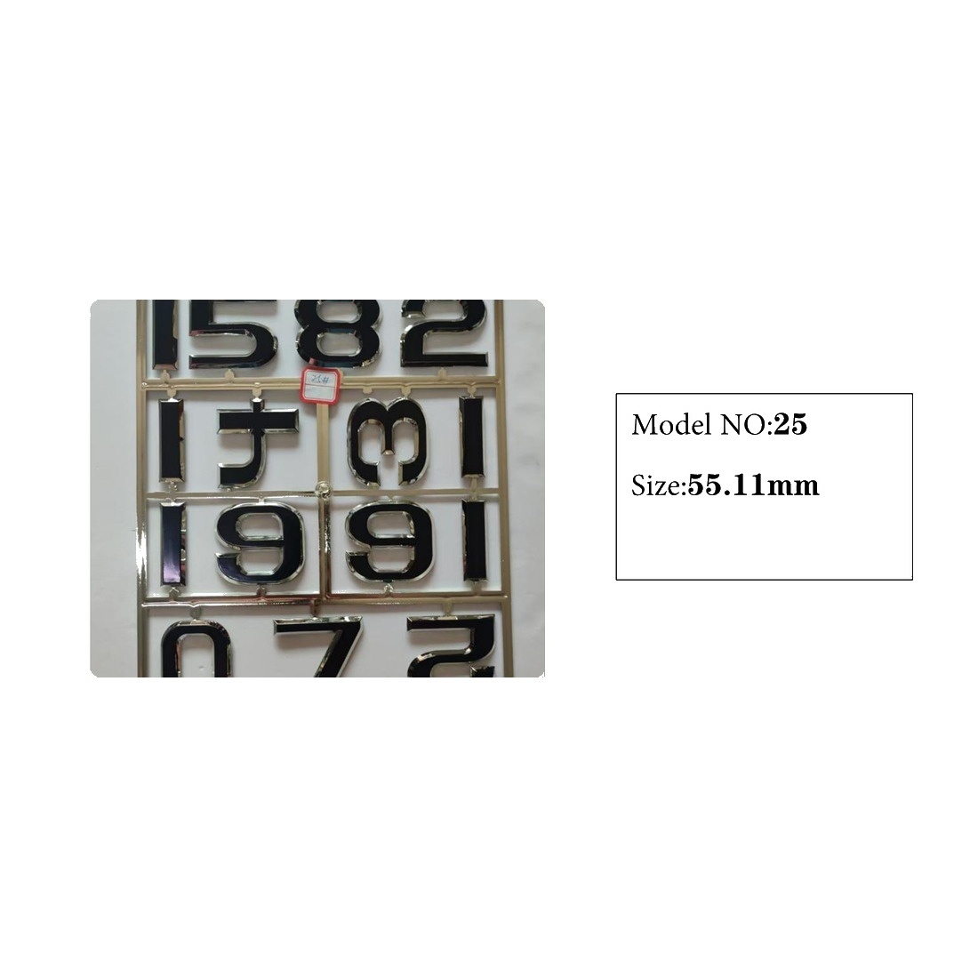 Clock Number Set Model 25 catalog image