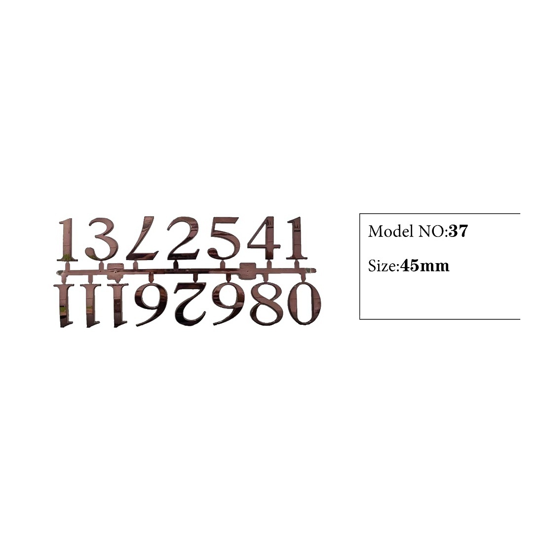 Clock Number Set Model 37 catalog image